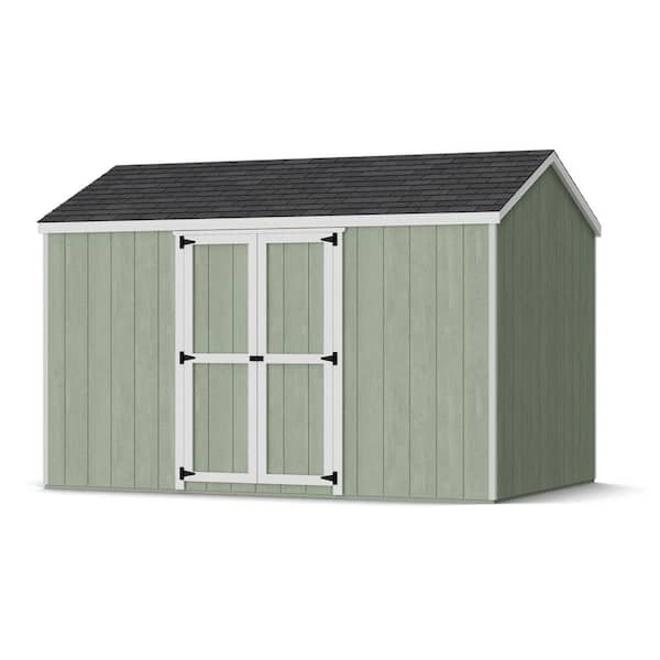 Value Gable 8 ft. x 12 ft. Outdoor Wood Storage Shed with Side Entry and Floor Do-It-Yourself Kit (96 sq. ft.)