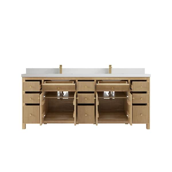 Willow Collections Sonoma Teak 84 in. W x 22 in. D x 36 in. H