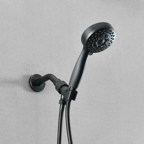Fapully 5-Spray Settings Wall Mounted Handheld Shower Head with 2.5 GPM, High Pressure Hand Shower in Oil-Rubbed Bronze