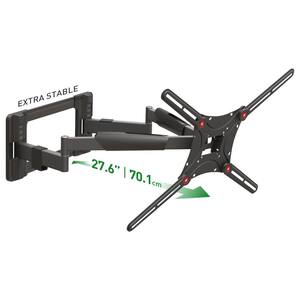 Barkan Full Motion TV Wall Mount - 13-58 Inch, 55 Lbs Capacity, 5-Year Warranty