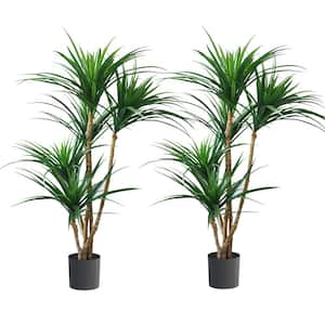 51 in. Green Artificial Yucca Trees (Set of 2)