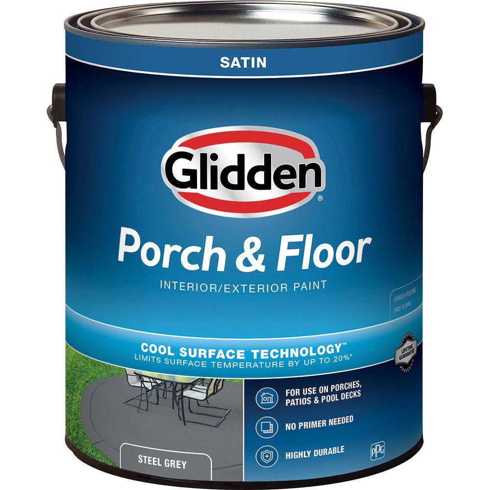 Have a question about Glidden Porch and Floor 1 gal. Steel Grey Satin ...