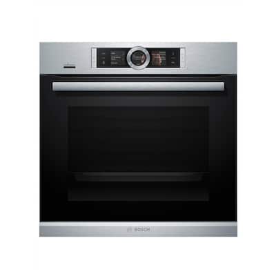 500 Series 24 in. Single Electric Wall Oven with European Convection Self-Cleaning with Home Connect in Stainless Steel