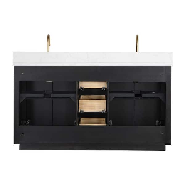 ROSWELL Cádiz 60 in. W x 22 in. D x 34 in. H Free-standing Double