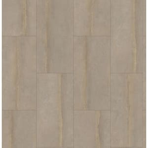 Copper Falls Concrete 22 MIL x 12 in. W x 24 in. L Waterproof Click Lock Luxury Vinyl Plank Flooring (20.02 sq.ft/case)