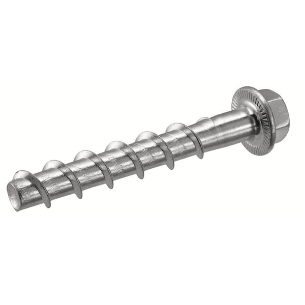 Hilti 5/8 in. x 4 in. Kwik Hus-EZ Hex Head Carbon Steel Zinc Plated Concrete and Masonry Screw Anchor (15-Piece)