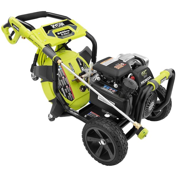 RYOBI 15 in. 3400 PSI Gas Pressure Washer Surface Cleaner with Caster  Wheels RY31SC15 - The Home Depot