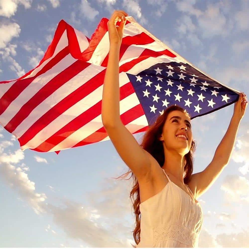 Patriotic American Flag 3x5 Ft Polyester House Banner