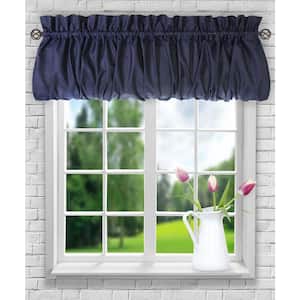 Stacey 15 in. L Polyester/Cotton Balloon Valance in Navy