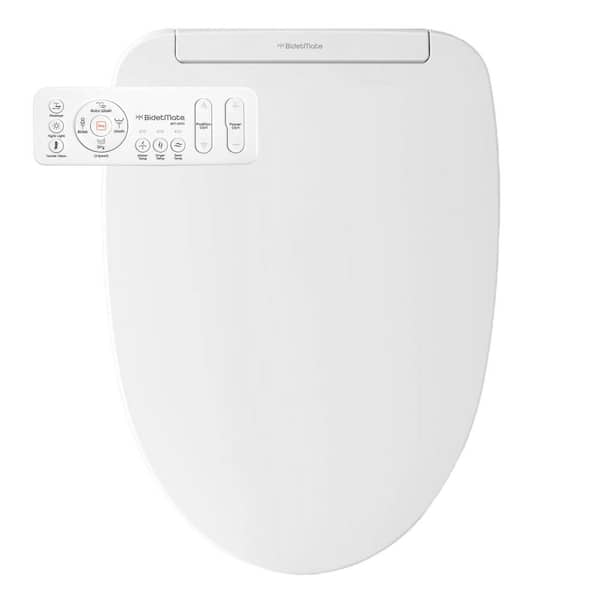 BIDETMATE 3000 Series Electric Bidet Seat for Elongated Toilets in White with Heated Spray Dryer Seat with Remote