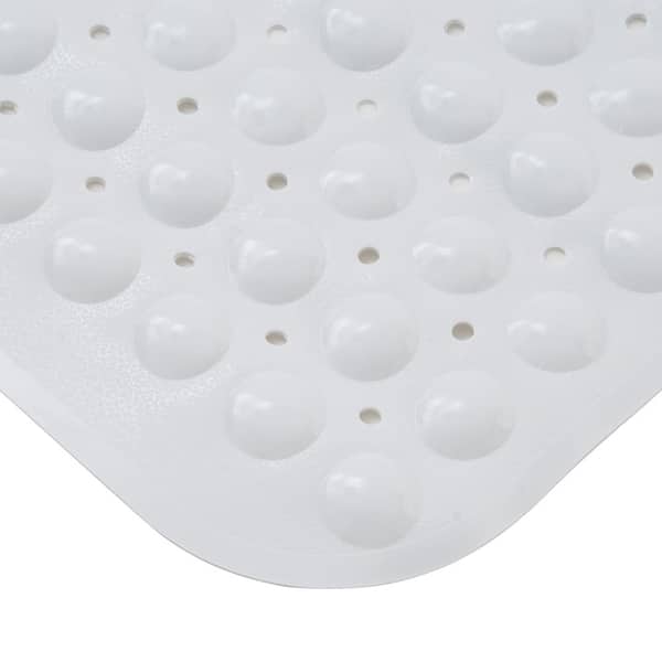 Kenney - White Bubble Microban PVC Bath Mat