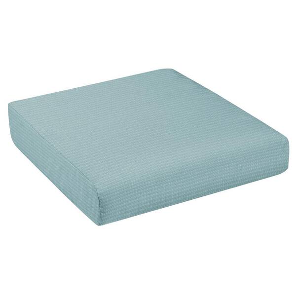 SORRA HOME Sorra Home Outdura ETC Aqua Rectangle Outdoor Seat Cushion