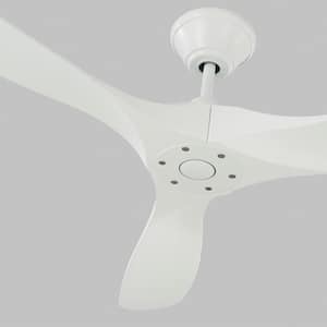 Maverick Max 70 in. Modern Indoor/Outdoor Matte White Ceiling Fan with White Blades, DC Motor and 6-Speed Remote Control