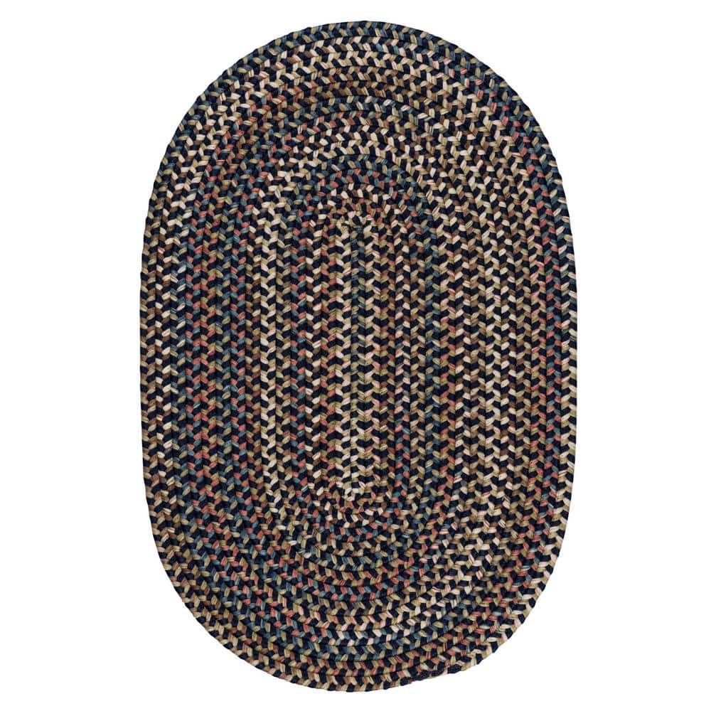 Colonial Mills Cedar Cove Navy 5 ft. x 8 ft. Oval Indoor Area Rug ...