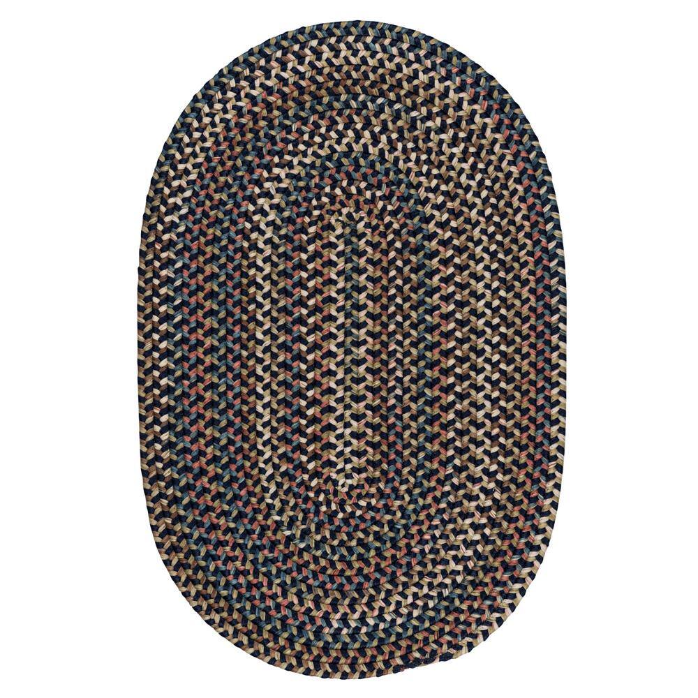 Cedar Cove Navy 8 ft. x 11 ft. Oval Indoor Area Rug