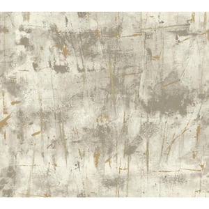 Grey Modern Art Unpasted Paper Wallpaper, Matte 27 in. by 27 ft.