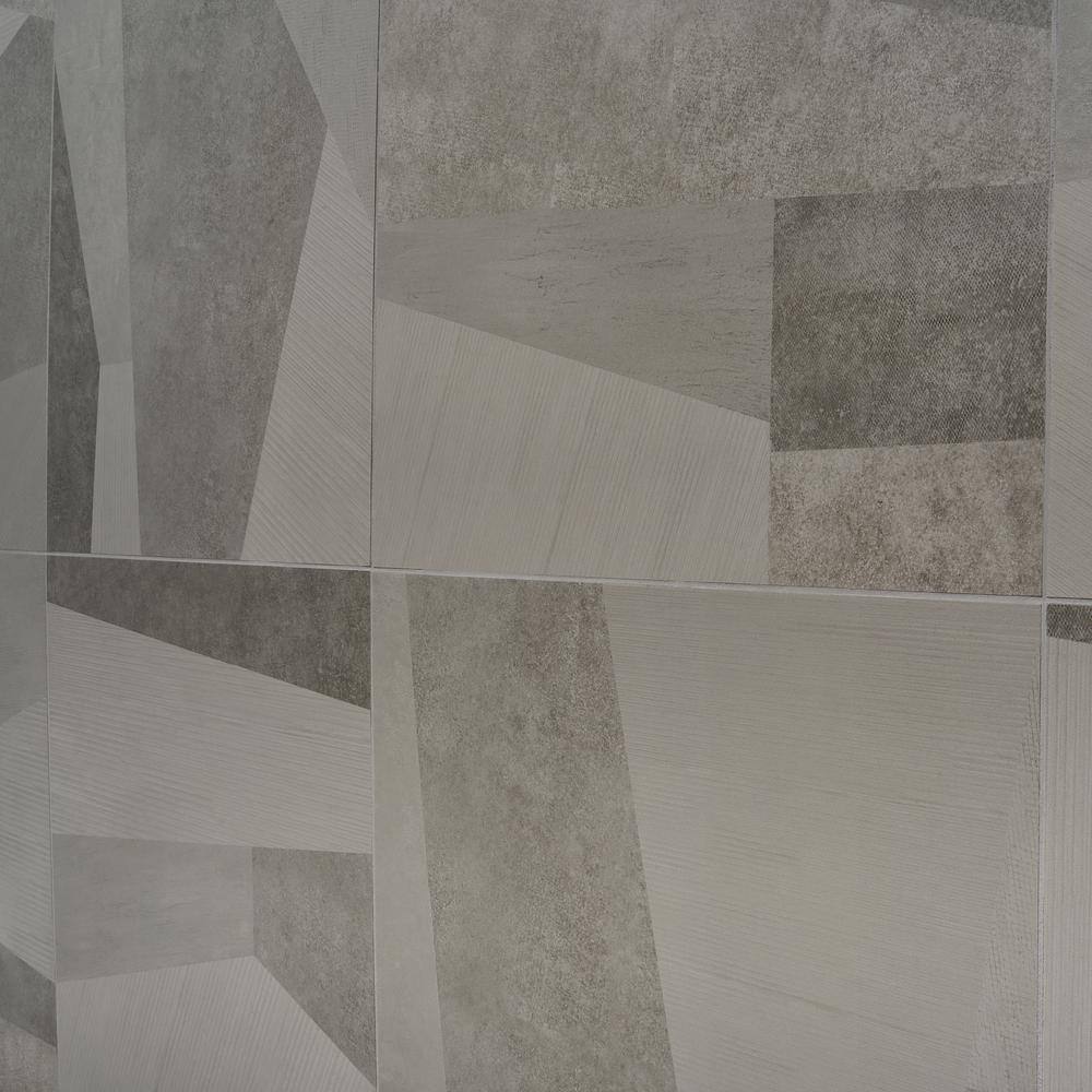 Large Gray Matte Porcelain Floor and Wall Tile