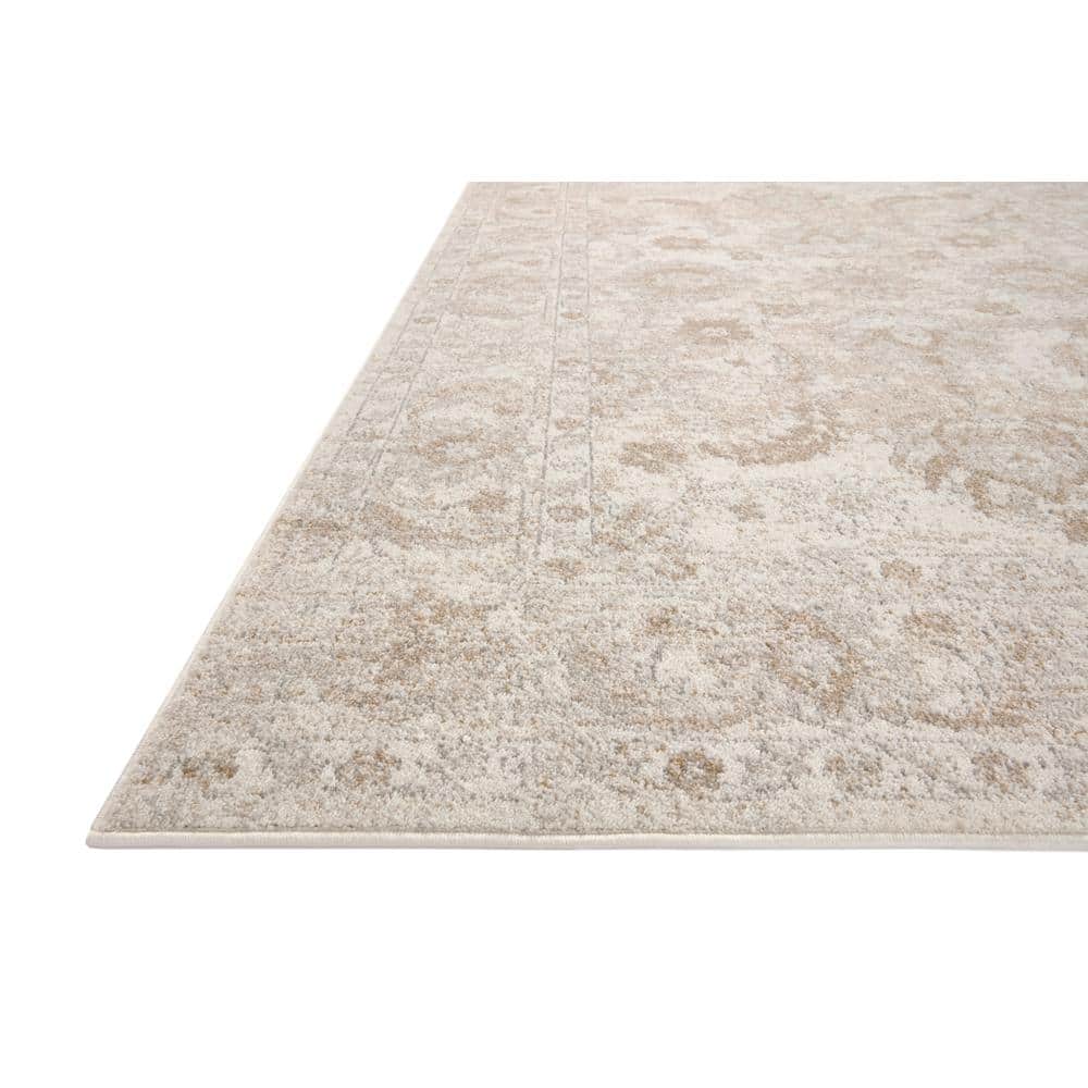 Odette Vintage Ivory Beige Power-Loomed Area Rug - 2'3" x 3'10"