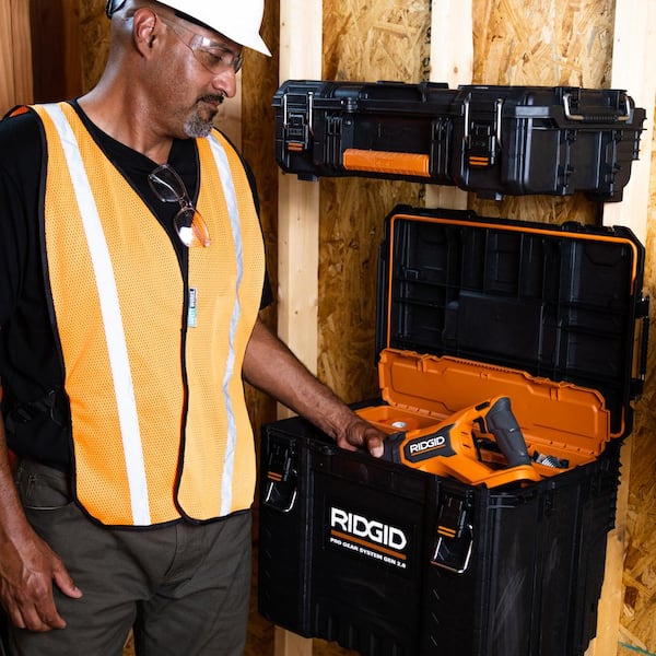 Ridgid Pro Gear System Gen 2.0 Stackable XL Tool box, Durable Power Tool Case, and Compact Organizer Ridgid Pro Gear System Gen 2.0 Stackable XL Tool box, Durable Power Tool Case, and Compact Organizer