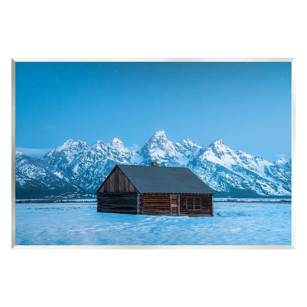 Log Cabin Mountain View by Jared Kreiss 1-Piece Unframed Graphic Print Nature Poster Art Print 15 in. x 10 in.
