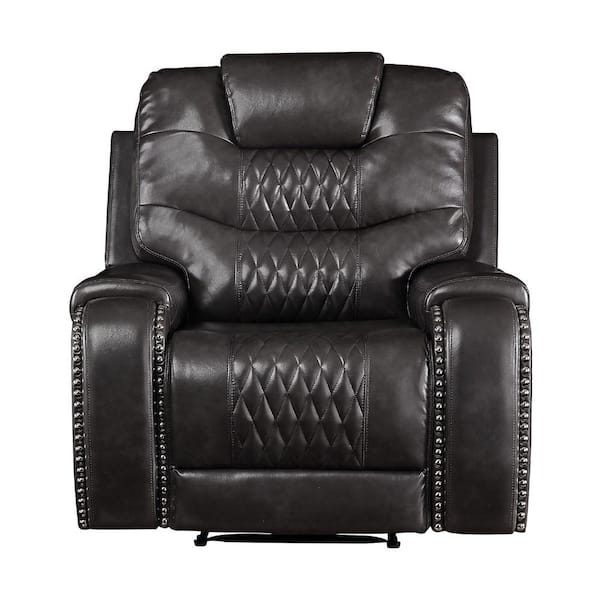 Acme Furniture Braylon Magnetite PU Leather Recliner