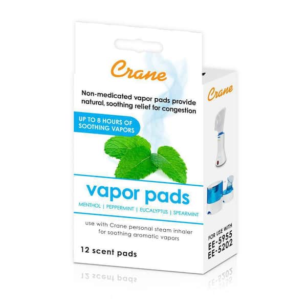 Universal Vapor Pads for Droplets (EE-5302), Warm Mist (EE-5202) and Corded Inhaler (EE-5955) - Menthol Eucalyptus