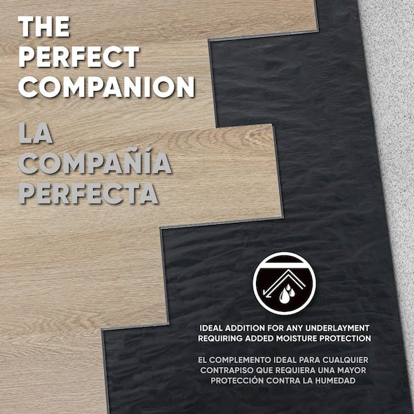 Moisture Barricade 1,000 sq. ft. 144 in. W x 83.5 ft. L x 6 mm T Underlayment for Vinyl, Laminate, SPC, Wood Flooring