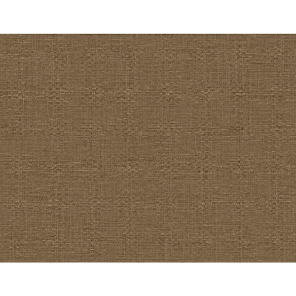 Seabrook Designs 60.75 sq. ft. Caramel Nomi Embossed Vinyl Unpasted Wallpaper Roll