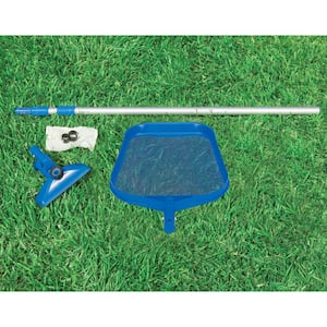 Swimming Pool Maintenance Kit with Vacuum and 10 ft. Swimming Pool Debris Cover