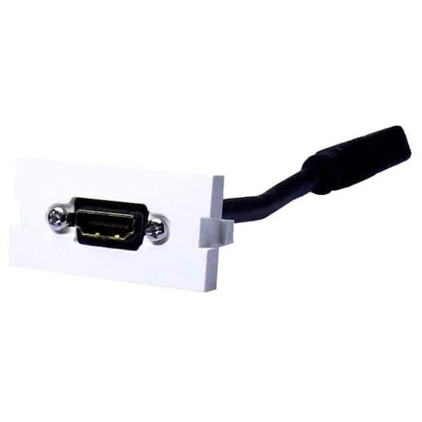 Unimedia Module with F/F Feed-Through Coupler Pigtail NUM-HDMI/PT - The Home Depot