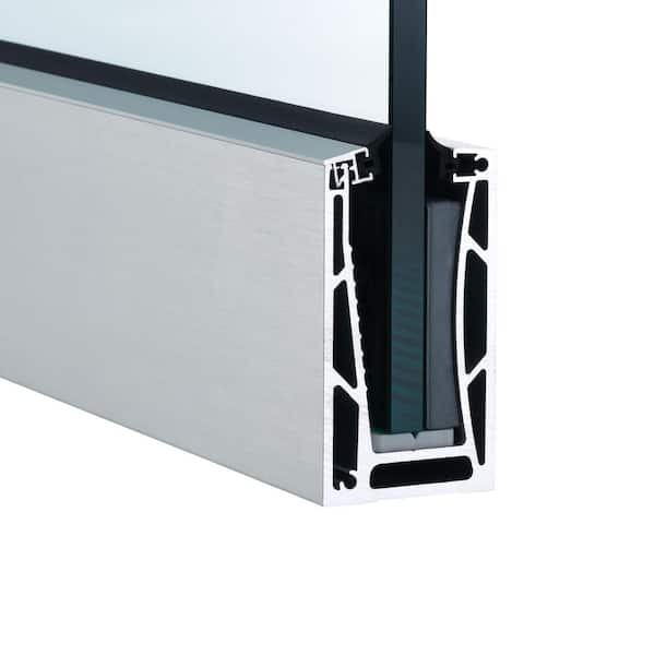 Glass Warehouse Rana 10 ft. Silver Aluminum Base Rail
