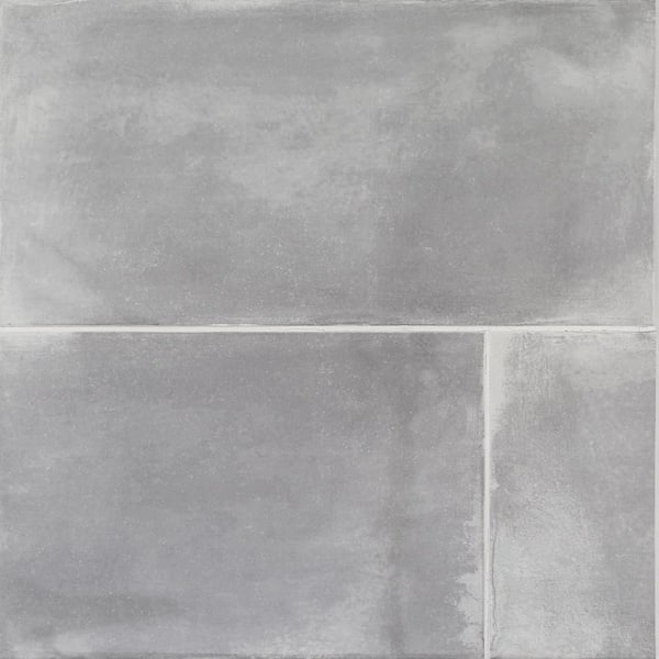 Jeffrey Court Grande Gris Rustico 10 in. x 20 in. Subway Gloss Ceramic Wall Tile (10.76 sq. ft./Case)