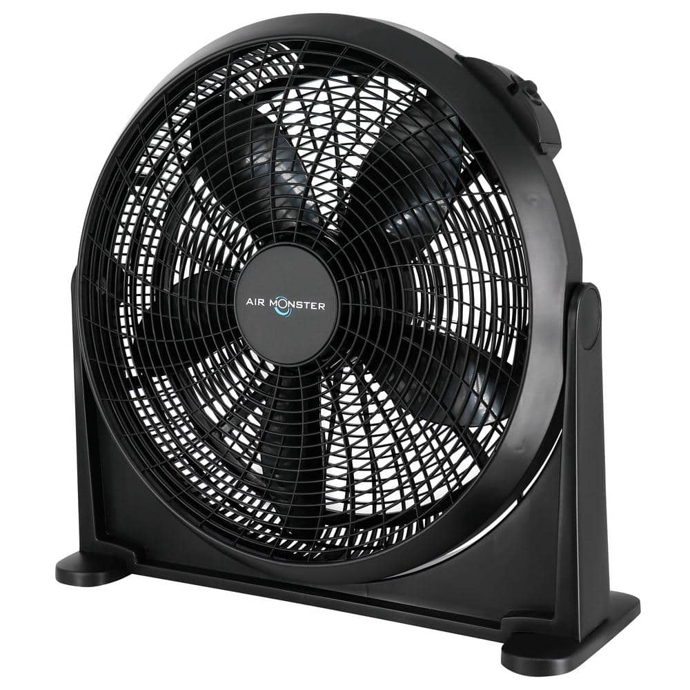 Air Monster 20" Black Wall Mountable 3 Speed Fan