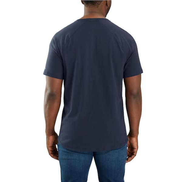 Carhartt Men's Medium Navy Cotton/Polyester Force Relaxed Fit