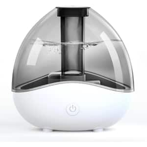 0.4 Gal. Ultrasonic Cool Mist Humidifier with Removable 1.5L Water Tank & Night Light Up To 24 Hours in Gray