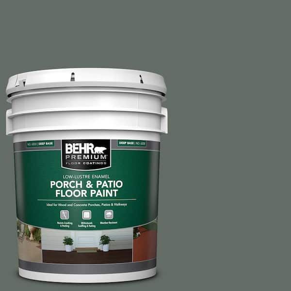 5 gal. #700F-6 Dense Shrub Low-Lustre Enamel Interior/Exterior Porch and Patio Floor Paint