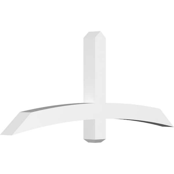 Ekena Millwork Bellingham 60 in. W x 25 in. H x 4 in. D Signature Polyurethane Bracket