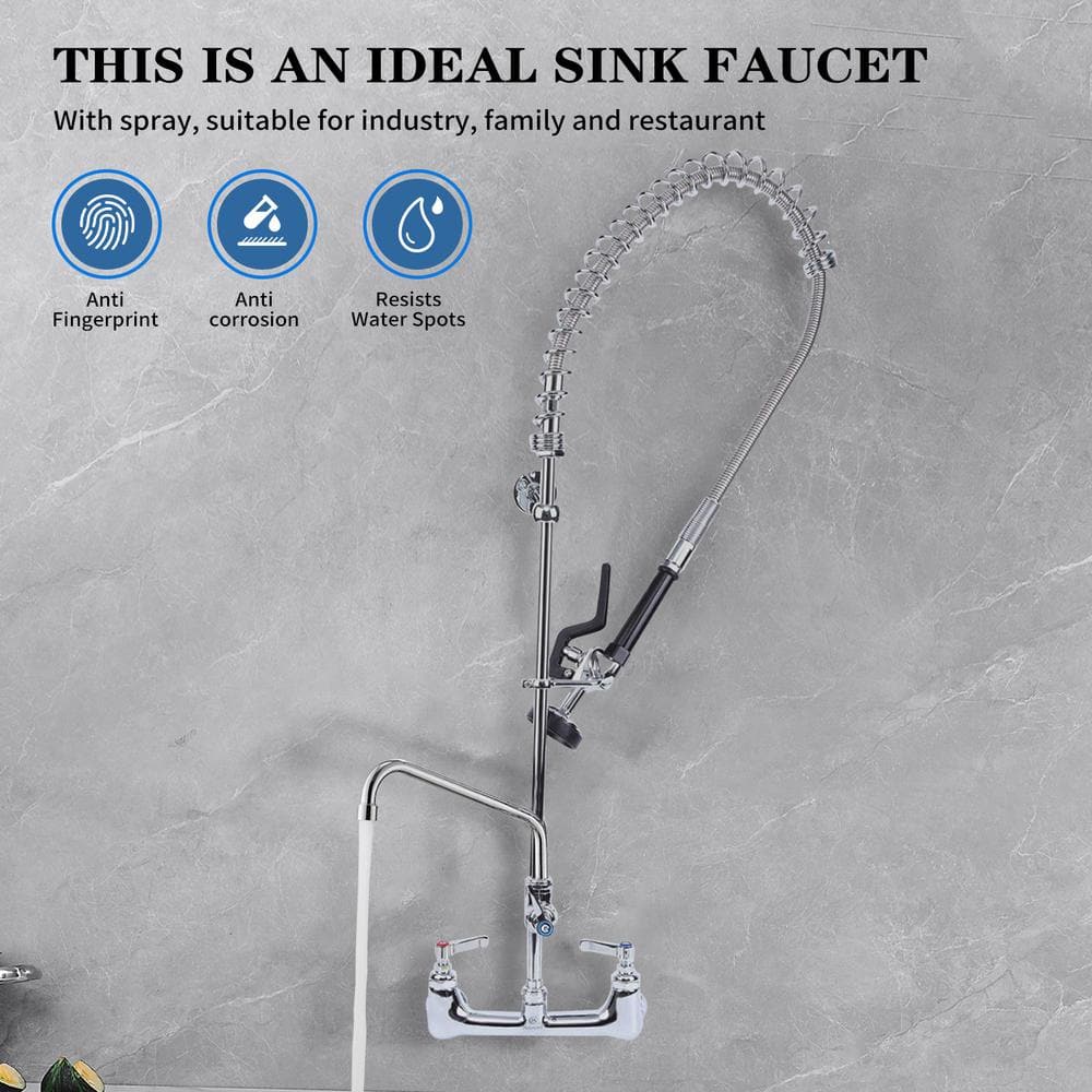 Polished Chrome High-Arc Pull-Out Spray Kitchen Faucet