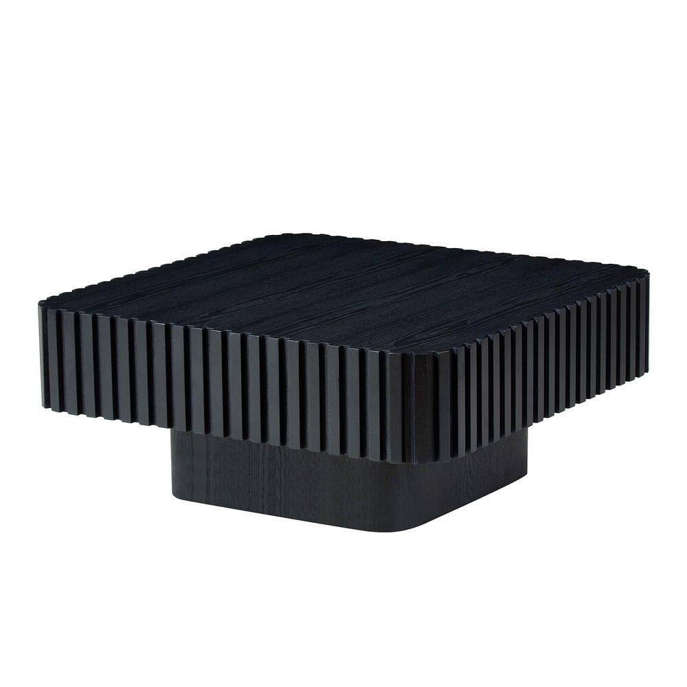 35.43 in. Black Wood Square Outdoor Coffee Table price history on PriceWatchPro