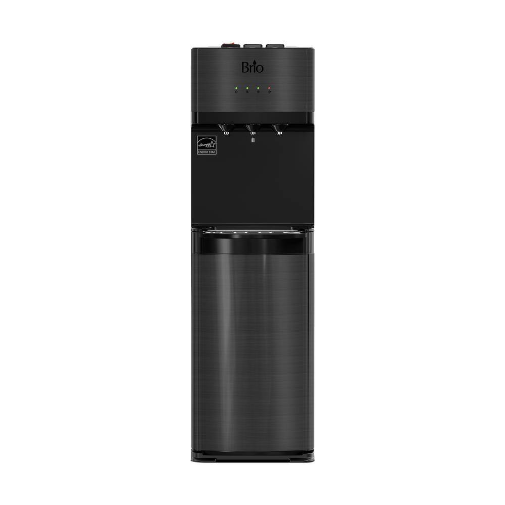Brio Black 4-Stage Bottle-Less Tri-Temperature Water Cooler