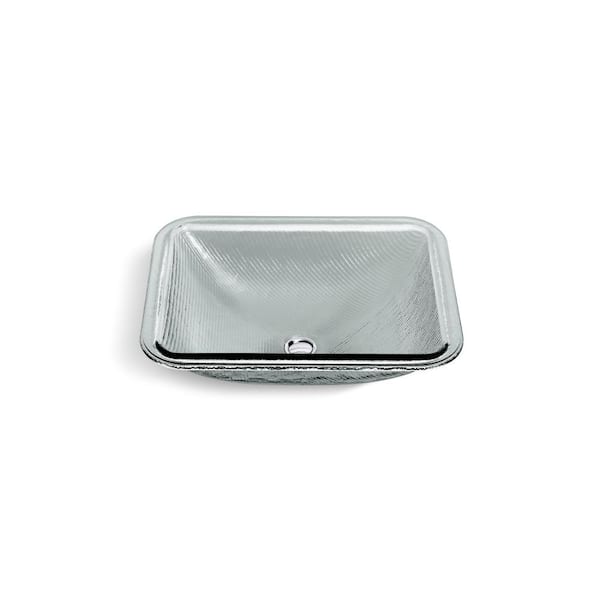 KOHLER Yepsen 20 in. x 15.51 in. Undermount Bathroom Sink in Translucent Stone Glass