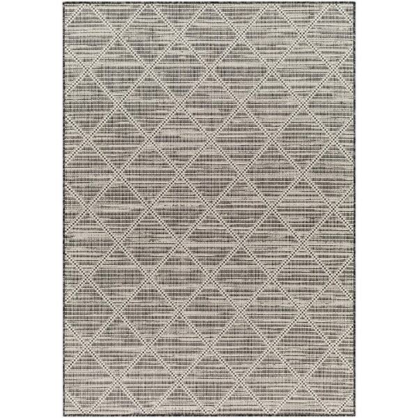 Livabliss Ravello Gray Diamond 8 ft. x 10 ft. Indoor/Outdoor Area Rug ...