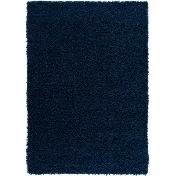 L'Baiet Josie Navy 5 ft. x 7 ft. Shag Area Rug