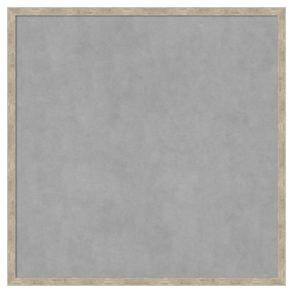 Amanti Art Imprint Pewter 25 in. x 25 in Framed Magnetic Board