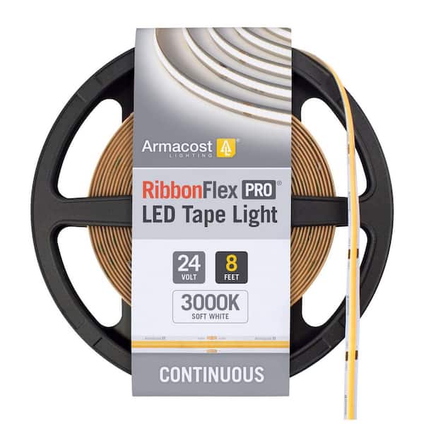 Armacost Lighting RibbonFlex Pro 24-Volt COB LED Light Tape 3000K 8 ft. (2.5m) 175210 - The Home