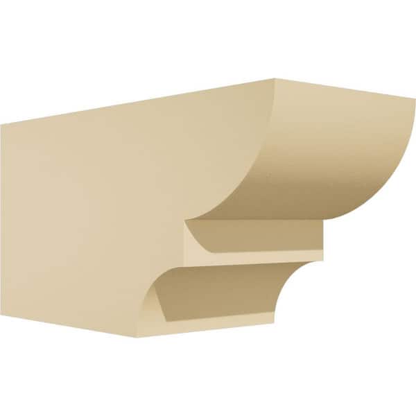 Ekena Millwork Standard Ridgewood 5 in. W x 6 in. H x 12 in. D Signature Urethane Rafter Tail Outlooker