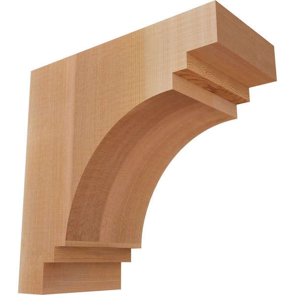 Ekena Millwork 5-1/2 in. x 12 in. x 12 in. Western Red Cedar Pescadero Smooth Corbel