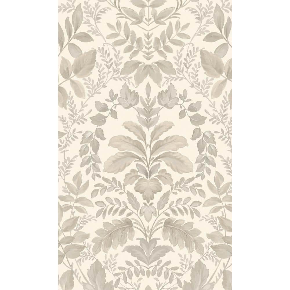 Beige Lush Overgrown Botanical Printed Non-Woven Paper Non Pasted Textured Wallpaper 57 Sq. Ft.