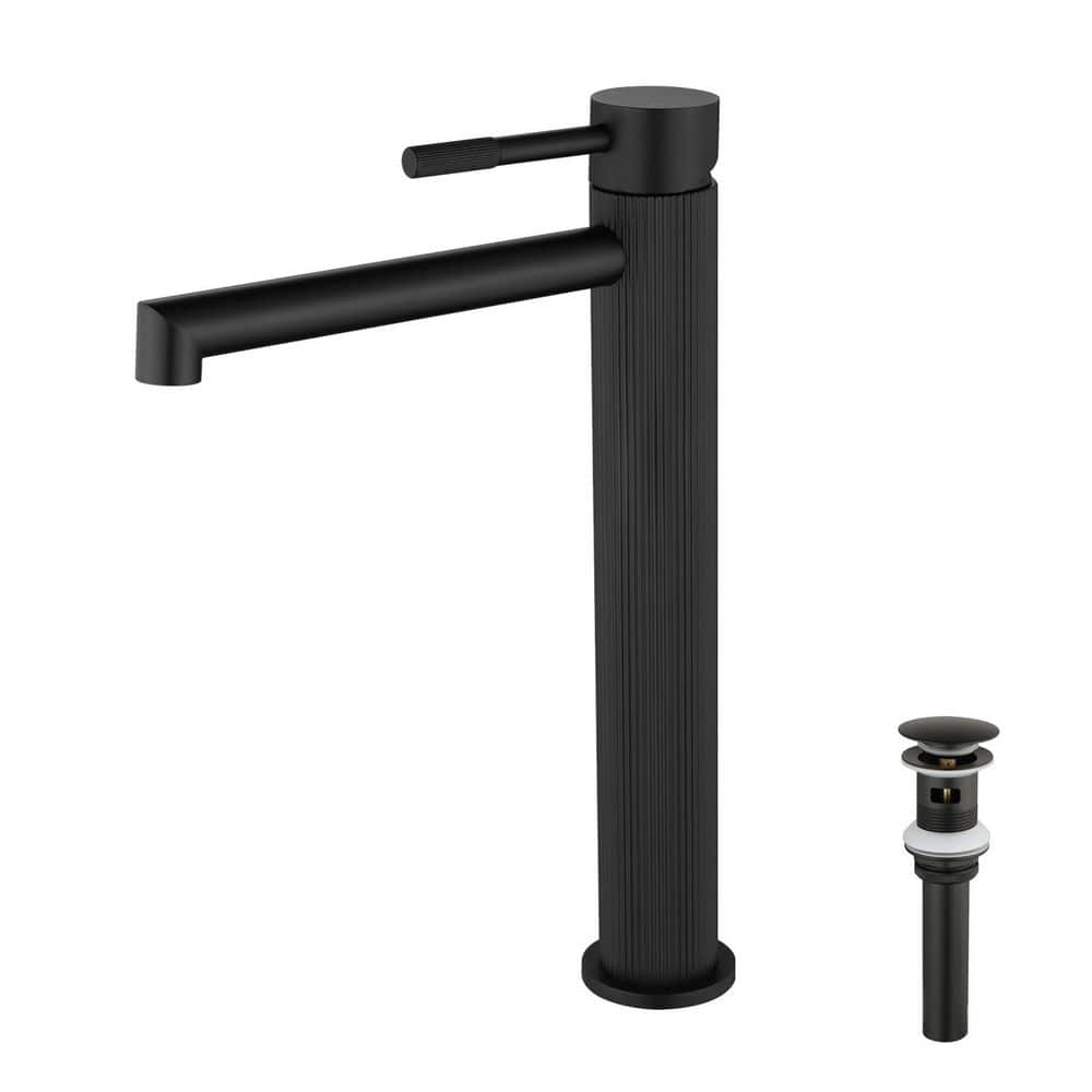 Black Vessel Sink Faucet