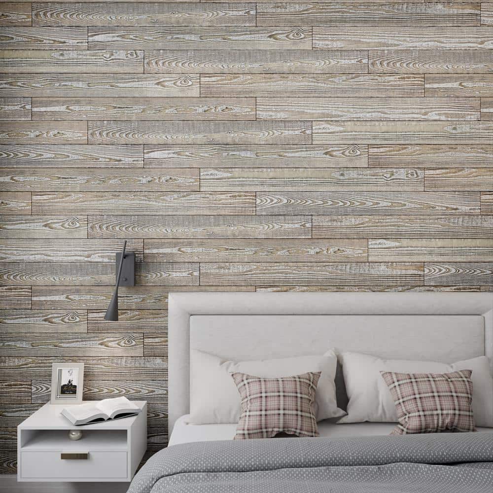 Barn Gray Premium Rustic Wood Wall Planks - 4 ft. Length (6-Pack)